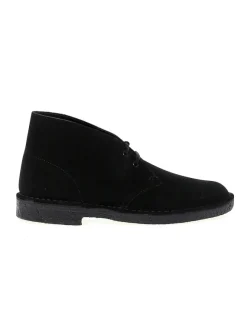 Clarks Low Boot Desert Boot In Black Suede Leather^Men Low Boots