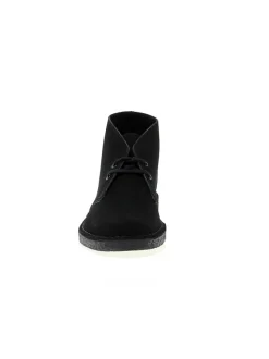 Clarks Low Boot Desert Boot In Black Suede Leather^Men Low Boots