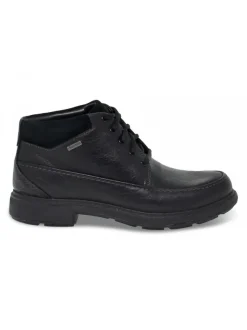 Clarks Low Boot Goretex In Black Leather^Men Low Boots