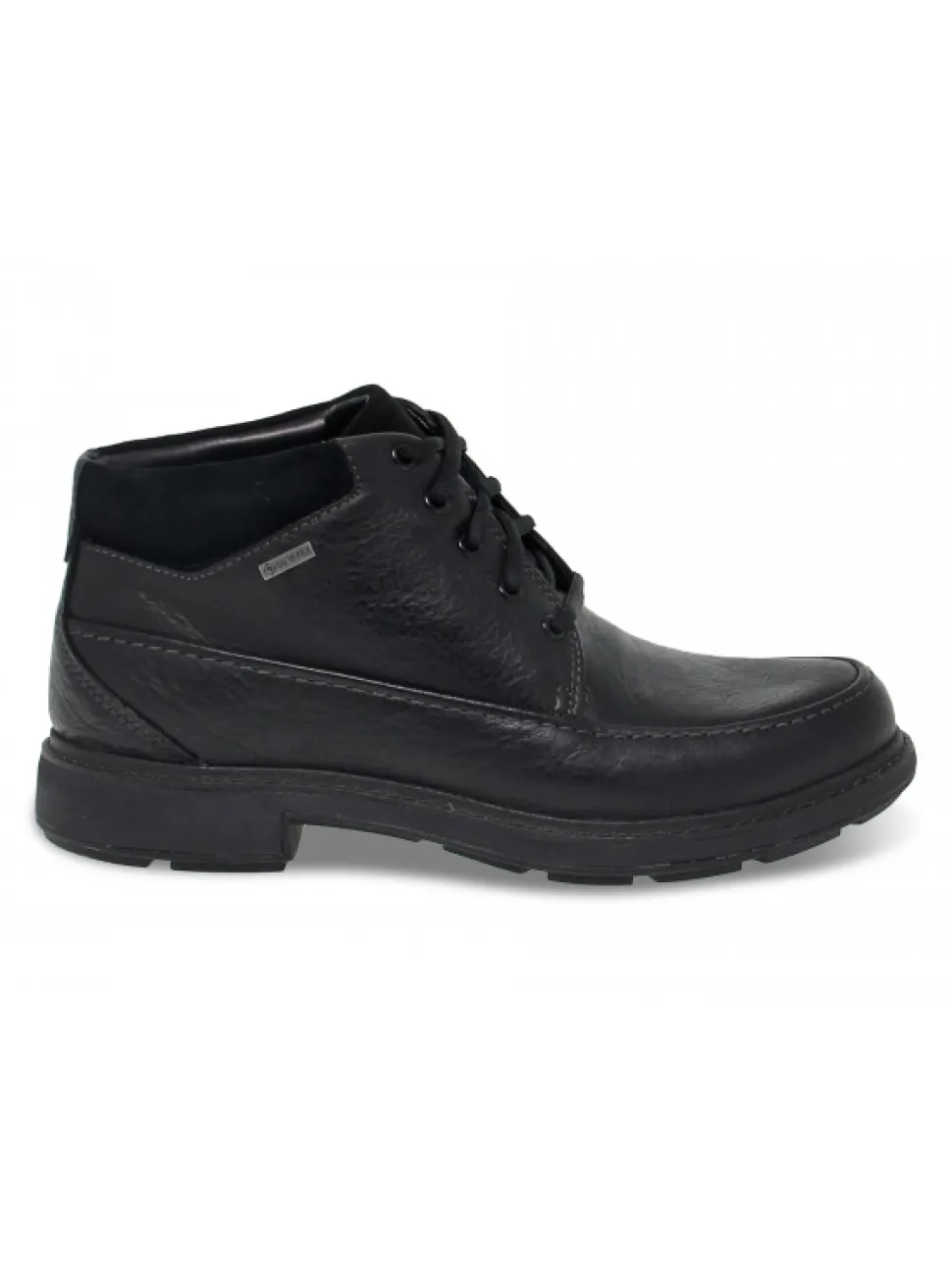 Clarks Low Boot Goretex In Black Leather^Men Low Boots