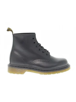 Dr. Martens Low Boot 6 Eye Boot In Black Leather^Women Low Boots