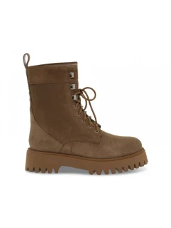 Emanuèlle Vee Low Boot Emanuelle Vee Fondo Micro In Beige Suede Leather^Women Low Boots