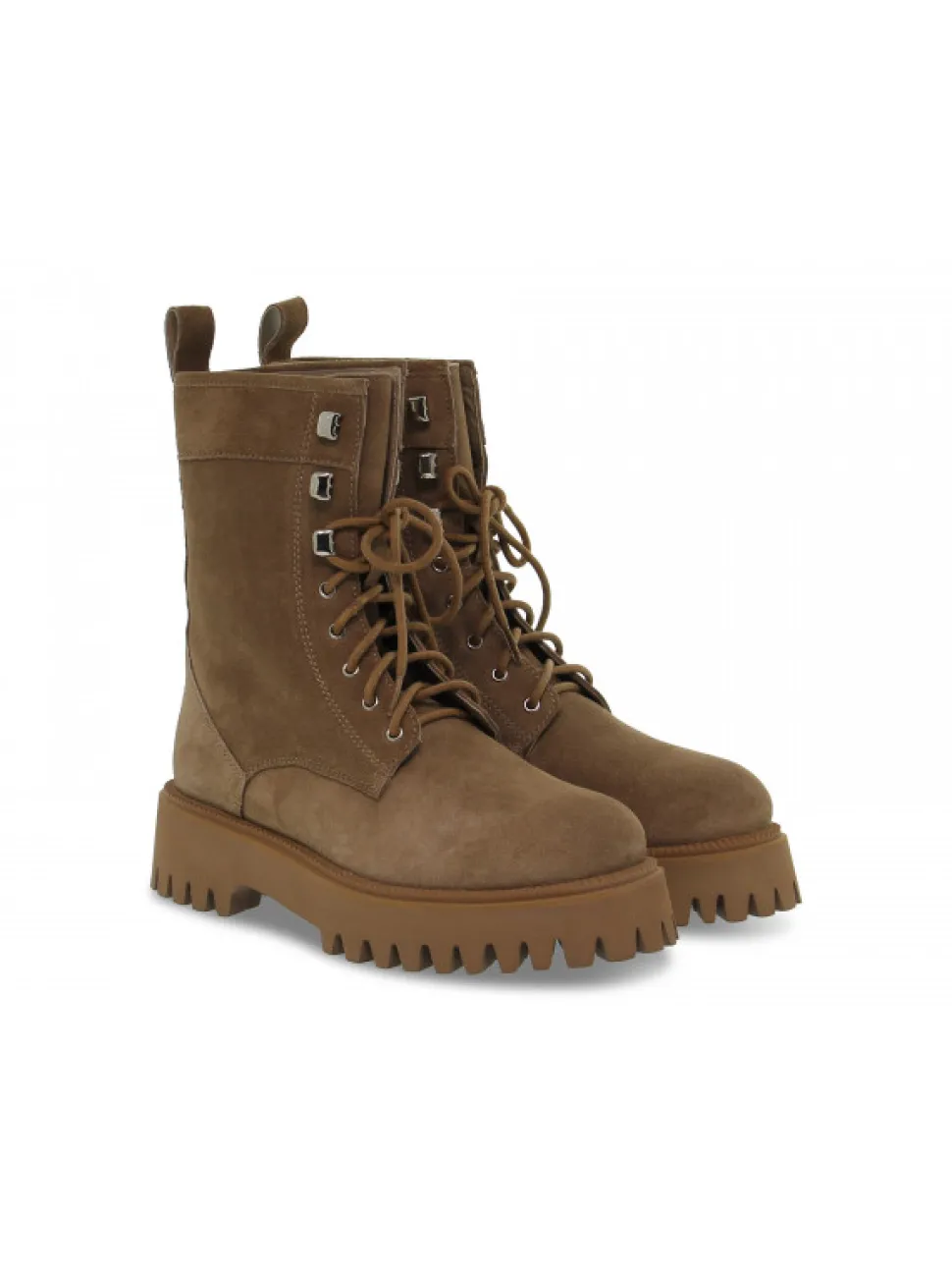 Emanuèlle Vee Low Boot Emanuelle Vee Fondo Micro In Beige Suede Leather^Women Low Boots
