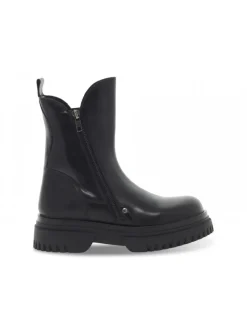 Emanuèlle Vee Low Boot Emanuelle Vee Tronchetto Zip Lato In Black Leather^Women Low Boots