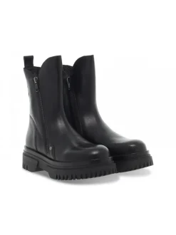 Emanuèlle Vee Low Boot Emanuelle Vee Tronchetto Zip Lato In Black Leather^Women Low Boots