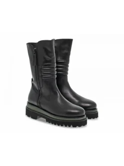 Emanuèlle Vee Low Boot Emanuelle Vee Tronchetto Cerniera Laterale In Black Leather^Women Low Boots