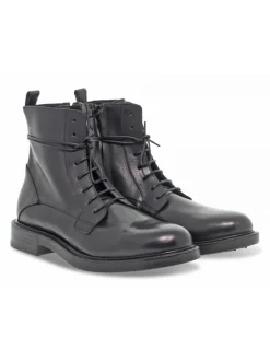 Ernesto Dolani Low Boot Stile Inglese In Black Leather^Men Low Boots