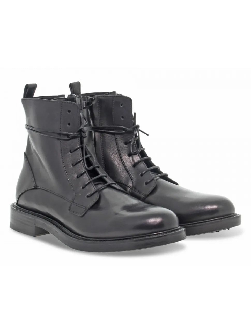 Ernesto Dolani Low Boot Stile Inglese In Black Leather^Men Low Boots