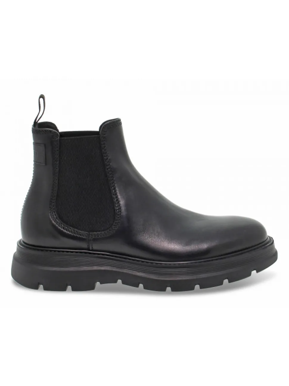 Fabi Low Boot Beatle Stile Inglese In Black Leather^Men Low Boots