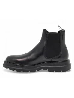 Fabi Low Boot Beatle Stile Inglese In Black Leather^Men Low Boots