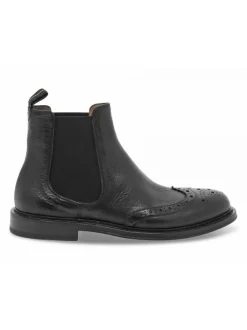 Fabi Low Boot Beatles Stile Inglese In Black Leather^Men Low Boots