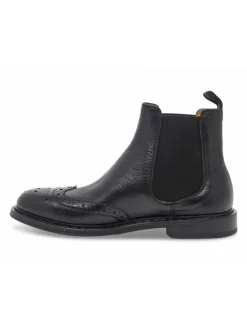 Fabi Low Boot Beatles Stile Inglese In Black Leather^Men Low Boots