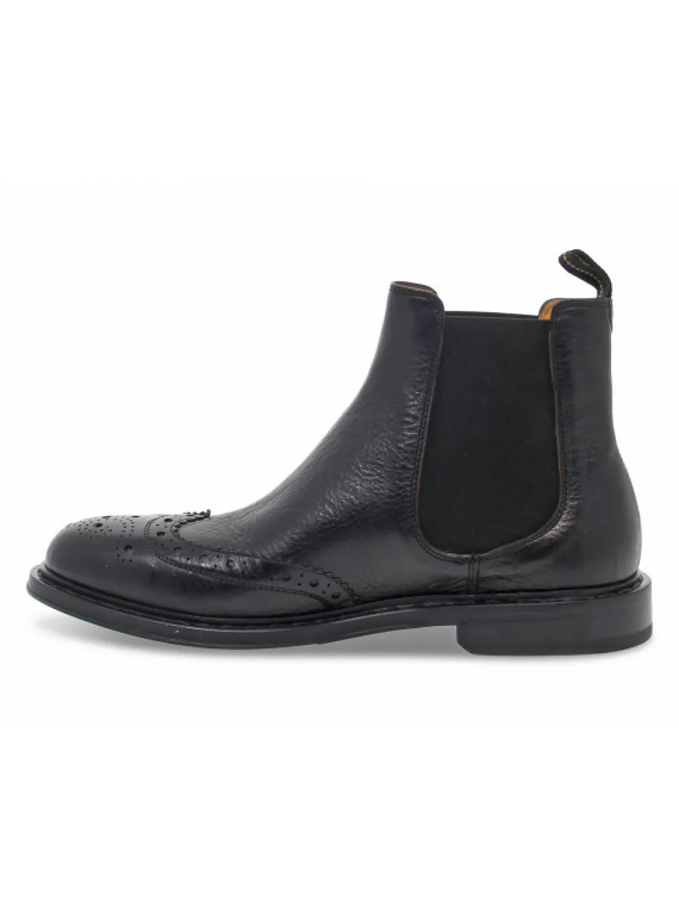 Fabi Low Boot Beatles Stile Inglese In Black Leather^Men Low Boots