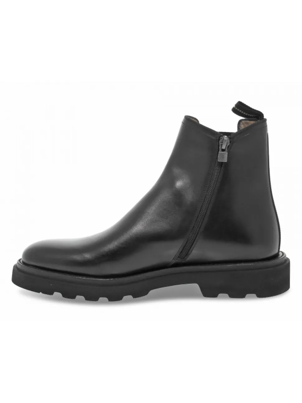 Fabi Low Boot Beatles Stile Inglese In Black Leather^Men Low Boots