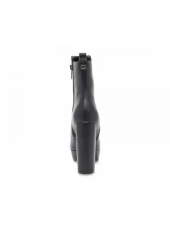 Guess Low Boot Dennis Plato' In Black Leather^Women Low Boots