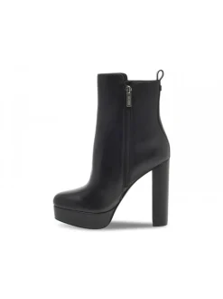 Guess Low Boot Dennis Plato' In Black Leather^Women Low Boots