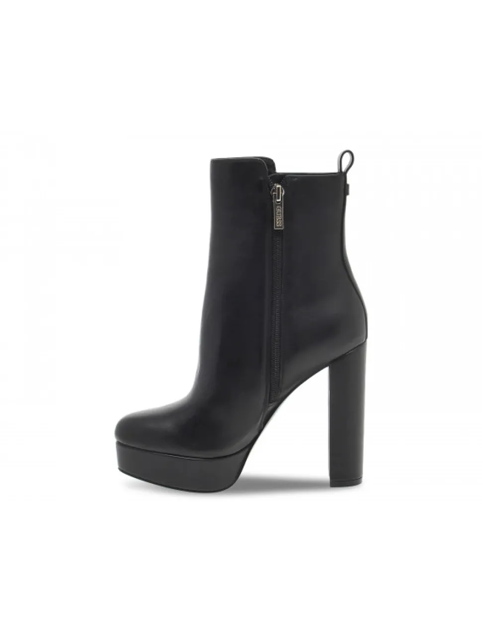 Guess Low Boot Dennis Plato' In Black Leather^Women Low Boots