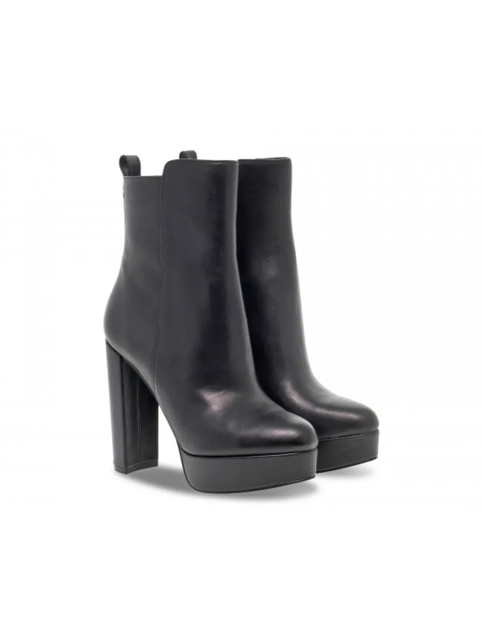 Guess Low Boot Dennis Plato' In Black Leather^Women Low Boots