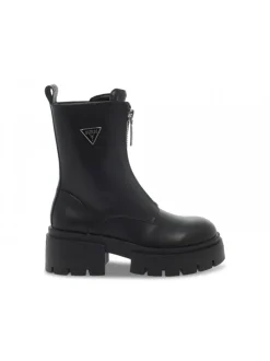 Guess Low Boot Leila Prada In Black Leather^Women Low Boots
