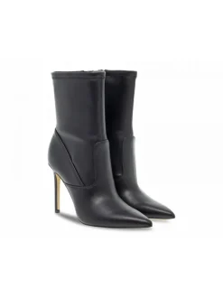 Guess Low Boot Semmi Elasticizzato In Black Faux Leather^Women Low Boots