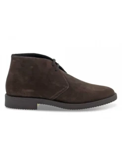 Guidi Calzature Low Boot Stile Inglese In Brown Suede Leather^Men Low Boots