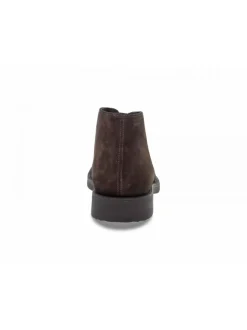 Guidi Calzature Low Boot Stile Inglese In Brown Suede Leather^Men Low Boots