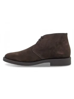 Guidi Calzature Low Boot Stile Inglese In Brown Suede Leather^Men Low Boots