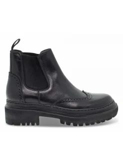 Guidi Calzature Low Boot Stile Inglese In Black Leather^Women Low Boots