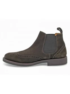 Guidi Calzature Low Boot Stile Inglese In Brown Suede Leather^Men Low Boots
