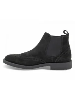 Guidi Calzature Low Boot Stile Inglese In Black Suede Leather^Men Low Boots