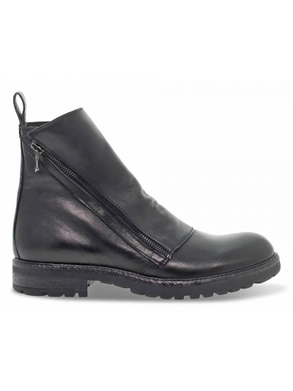 Guidi Calzature Low Boot Beatles 2 Zip In Black Leather^Men Low Boots