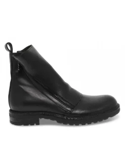 Jp David Low Boot Beatles 2 Zip In Black Leather^Men Low Boots