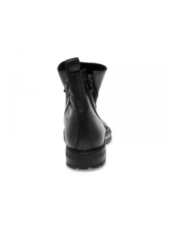 Jp David Low Boot Beatles 2 Zip In Black Leather^Men Low Boots