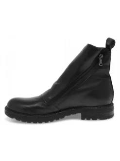 Jp David Low Boot Beatles 2 Zip In Black Leather^Men Low Boots
