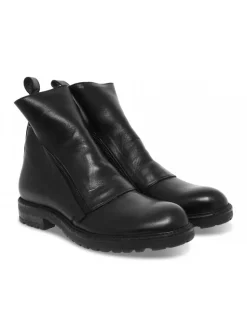 Jp David Low Boot Beatles 2 Zip In Black Leather^Men Low Boots