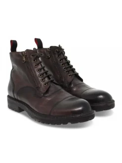 Jp David Low Boot Stile Inglese In Brown Leather^Men Low Boots