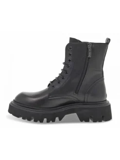 Poesie Veneziane Low Boot Anfibio Stile Inglese In Black Leather^Women Low Boots