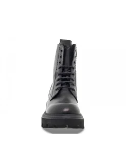 Poesie Veneziane Low Boot Anfibio Stile Inglese In Black Leather^Women Low Boots