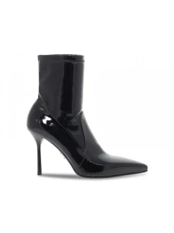 Sergio Levantesi Low Boot Stretch Ferragni Lux In Black Paint^Women Low Boots