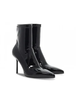 Sergio Levantesi Low Boot Stretch Ferragni Lux In Black Paint^Women Low Boots