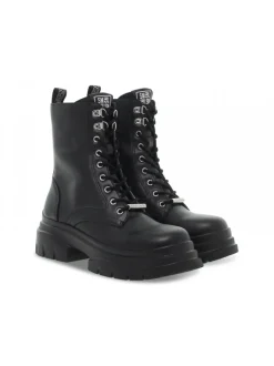Steve Madden Low Boot Hangout Blk Action Leather In Black Leather^Women Low Boots