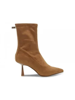 Steve Madden Low Boot Janeth Cognac In Cognac Suede Leather^Women Low Boots