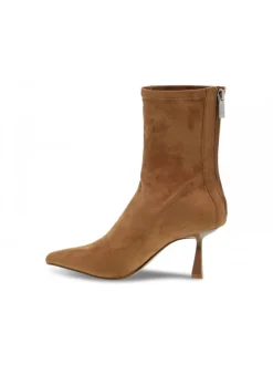 Steve Madden Low Boot Janeth Cognac In Cognac Suede Leather^Women Low Boots
