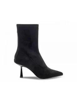 Steve Madden Low Boot Janeth Black In Black Suede Leather^Women Low Boots