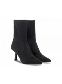 Steve Madden Low Boot Janeth Black In Black Suede Leather^Women Low Boots