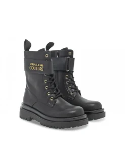 Versace Jeans Couture Low Boot Jeans Couture Drew In Black Leather^Women Low Boots