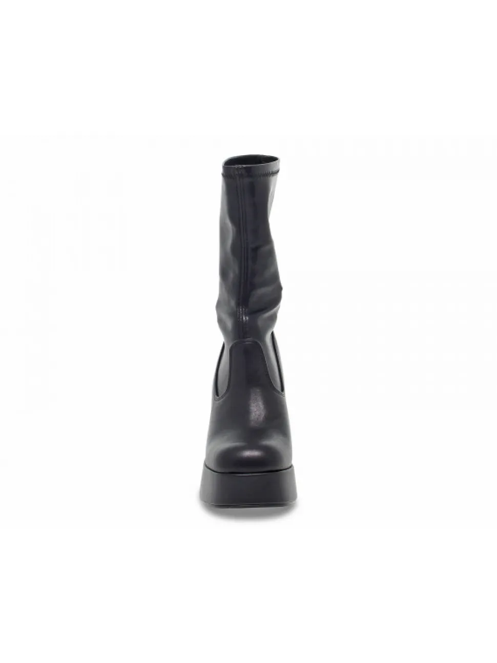 Windsor Smith Low Boot Hidden Black Stretch Up In Black Faux Leather^Women Low Boots