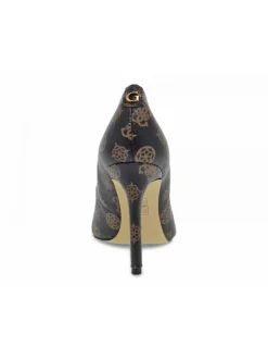 Guess Pump Logato In Brown Faux Leather^Women Pumps