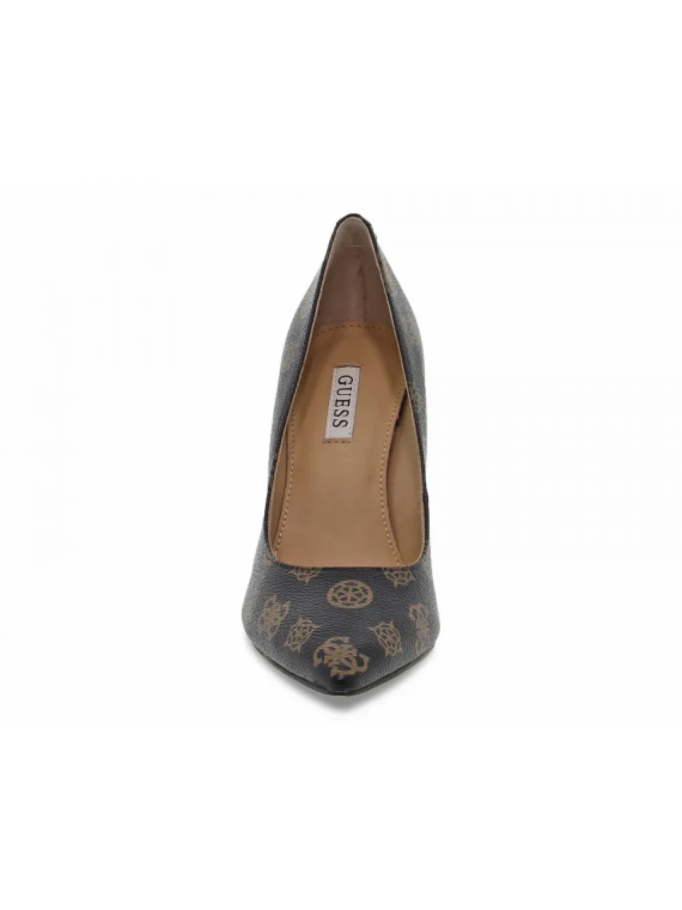 Guess Pump Logato In Brown Faux Leather^Women Pumps