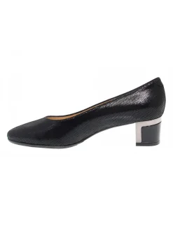 Martina Pump In Black Suede Leather^Women Pumps